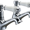 Marymead Bath Pillar Taps - Chrome