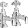 Tates Bath Pillar Taps - Chrome