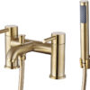 Fulton Bath/Shower Mixer & Bracket - Brushed Brass