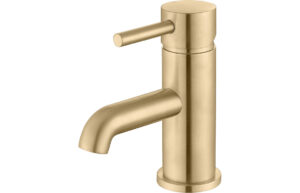 Fulton Basin Mixer & Waste - Brushed Brass