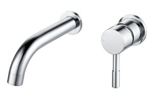 Fulton 155mm Wall Mounted Basin Mixer - Chrome