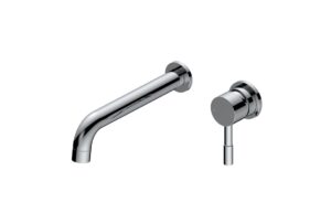 Fulton 220mm Wall Mounted Basin Mixer - Chrome
