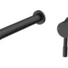 Fulton 220mm Wall Mounted Basin Mixer - Matt Black