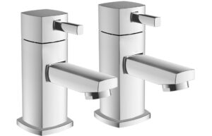 Twinwoods Basin Taps - Chrome