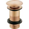 Unslotted Mushroom Basin Waste (1 1/4") - Brushed Bronze