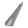 Fibo Polished Chrome J-Shaped End Cap Profile 2.4m