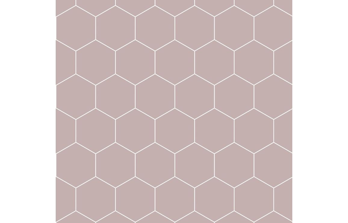 Fibo Urban - Dusky Pink (Hexagonal) - Single