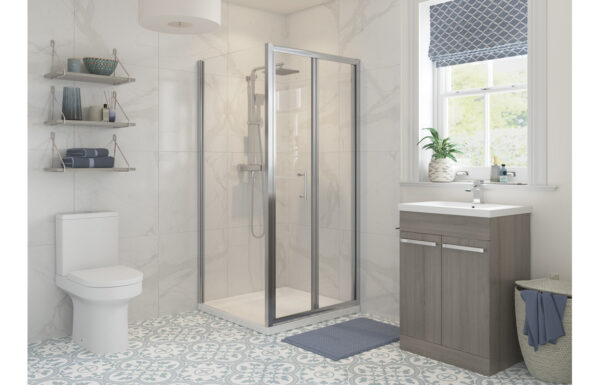 Aqua Silver 760mm Side Panel - Chrome