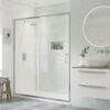 Aqua Gold 1000mm Sliding Door - Chrome