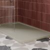 30mm Slate 1400x800mm Rectangular Tray & Waste - Latte