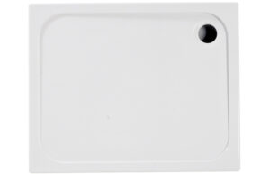 45mm Low Profile 900x700mm Rectangular Tray & Waste - White