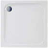 45mm Low Profile 700x700mm Square Tray & Waste - White