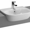 VitrA Zentrum 495x425mm 1TH Semi Recessed Basin - White