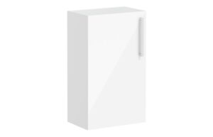 VitrA Root Flat 40cm 1 Door Slim Lower/Base Unit (LH Hinge) - High Gloss White