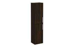 VitrA Root Flat 40cm 2 Door Tall Unit (LH Hinge) - Walnut