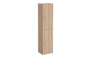 VitrA Root Flat 40cm 2 Door Tall Unit (LH Hinge) - Natural Oak
