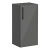 VitrA Root Flat 40cm 1 Door Lower/Base Unit (RH Hinge) - Anthracite High Gloss