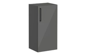 VitrA Root Flat 40cm 1 Door Lower/Base Unit (RH Hinge) - Anthracite High Gloss
