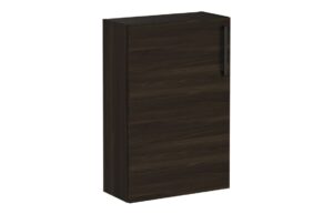 VitrA Root Flat 55cm 1 Door Slim Lower/Base Unit (LH Hinge) - Walnut