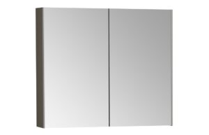 VitrA 820x695mm Mirrored Cabinet - Brushed Chrome