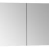 VitrA 1020x695mm Mirrored Cabinet - Brushed Chrome