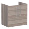 VitrA Root Flat 60cm 2 Door Wall Hung Slim Washbasin Unit - Cordoba