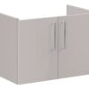 VitrA Root Flat 80cm 2 Door Wall Hung Washbasin Unit - Bright Sahara Beige