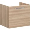 VitrA Root Flat 60cm 1 Drawer Washbasin Unit - Natural Oak