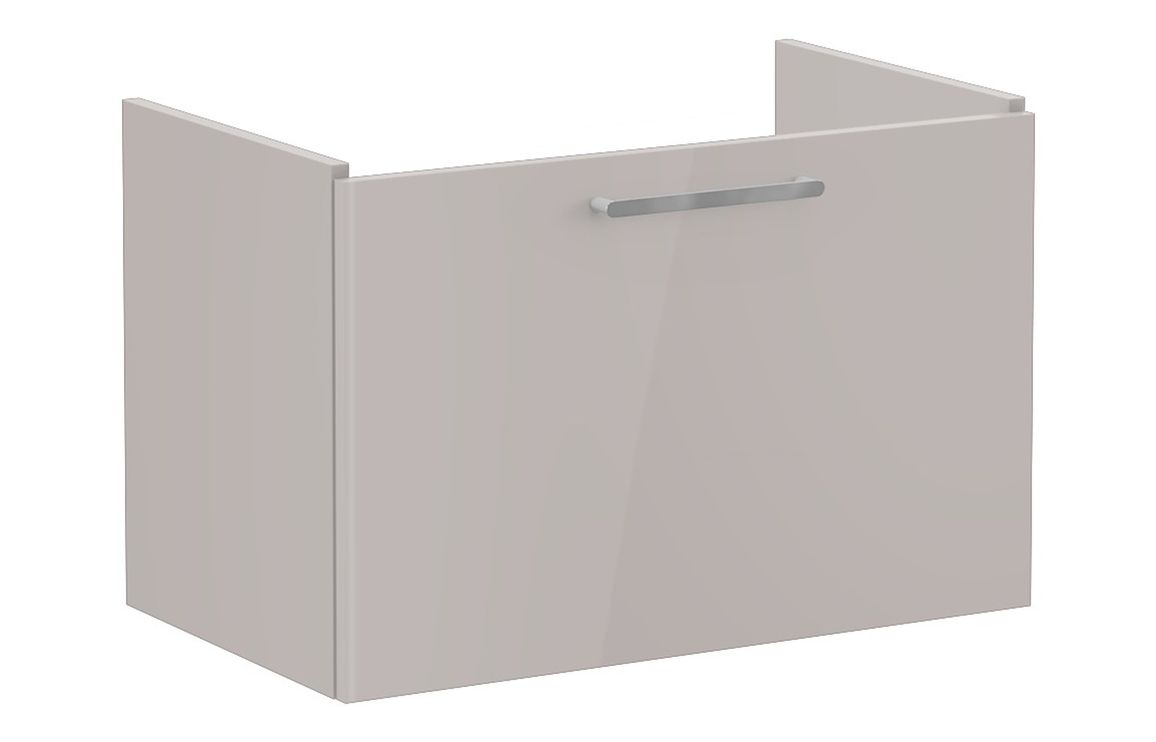 VitrA Root Flat 80cm 1 Drawer Washbasin Unit - Bright Sahara Beige