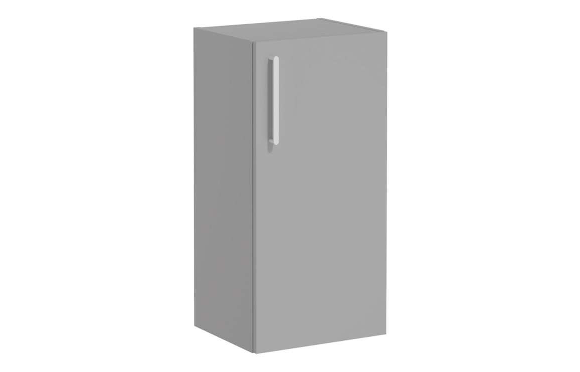 VitrA Root Flat 40cm 1 Door Lower/Base Unit (RH Hinge) - Matt Rock Grey
