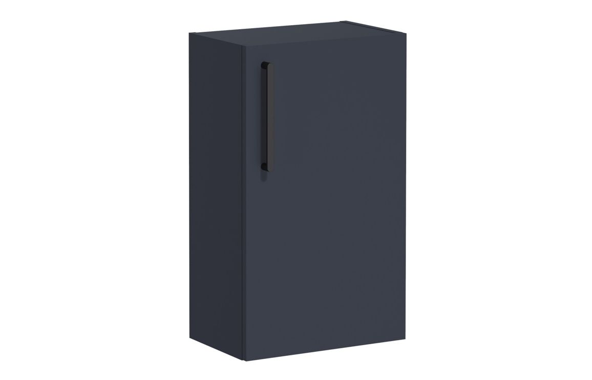 VitrA Root Flat 40cm 1 Door Slim Lower/Base Unit (RH Hinge) - Matt Dark Blue