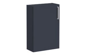 VitrA Root Flat 55cm 1 Door Slim Lower/Base Unit (LH Hinge) - Matt Dark Blue