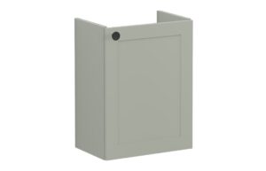 VitrA Root Classic 40cm 1 Door Wall Hung Slim Washbasin Unit (RH Hinge) - Matt Retro Green