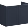 VitrA Root Classic 80cm 2 Door Wall Hung Washbasin Unit - Matt Dark Blue