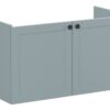 VitrA Root Classic 100cm 2 Door Washbasin Unit - Matt Fjord Green