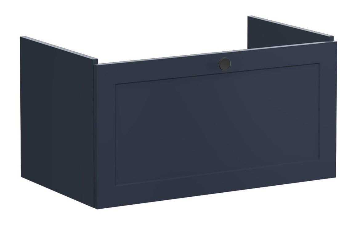 VitrA Root Classic 80cm 1 Drawer Washbasin Unit - Matt Dark Blue