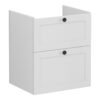 VitrA Root Classic 60cm 2 Drawer Washbasin Unit - Matt Light Grey