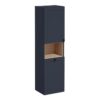 VitrA Root Classic 40cm 2 Door Semi-Tall Unit w/Laundry Basket (LH Hinge) - Matt Dark Blue
