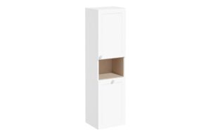 VitrA Root Classic 40cm 2 Door Semi-Tall Unit w/Laundry Basket (RH Hinge) - Matt White