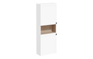 VitrA Root Classic 55cm 2 Door Semi-Tall Unit (LH Hinge) - Matt White