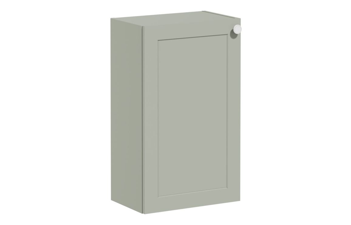 VitrA Root Classic 40cm 1 Door Slim Lower/Base Unit (LH Hinge) - Matt Retro Green