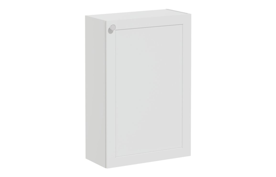 VitrA Root Classic 55cm 1 Door Slim Lower/Base Unit (RH Hinge) - Matt Light Grey