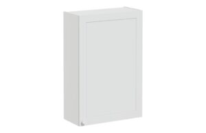VitrA Root Classic 60cm 1 Door Upper/Wall Unit (RH Hinge) - Matt Light Grey