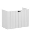 VitrA Root Groove 80cm 2 Door Wall Hung Slim Washbasin Unit - Matt Light Grey