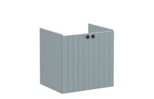 VitrA Root Groove 60cm 2 Door Wall Hung Washbasin Unit - Matt Fjord Green