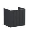 VitrA Root Groove 60cm 2 Door Wall Hung Washbasin Unit - Matt Graphite