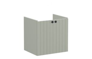 VitrA Root Groove 60cm 2 Door Wall Hung Washbasin Unit - Matt Retro Green
