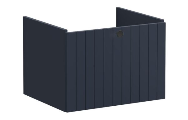 VitrA Root Groove 60cm 1 Drawer Washbasin Unit - Matt Dark Blue