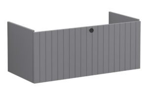 VitrA Root Groove 100cm 1 Drawer Washbasin Unit - Matt Grey
