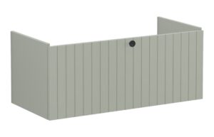 VitrA Root Groove 100cm 1 Drawer Washbasin Unit - Matt Retro Green
